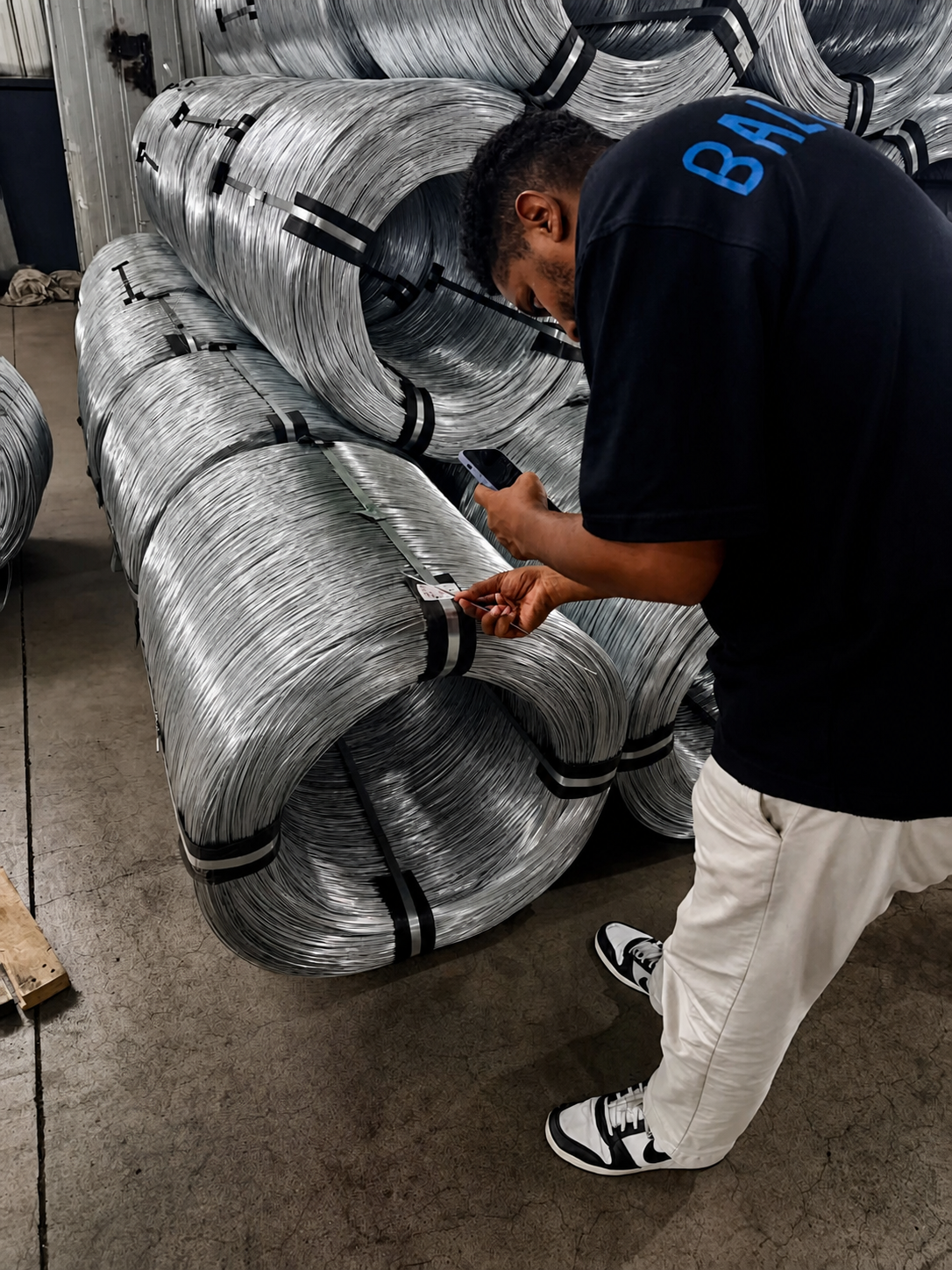 Contrôle d’une bobine de fil